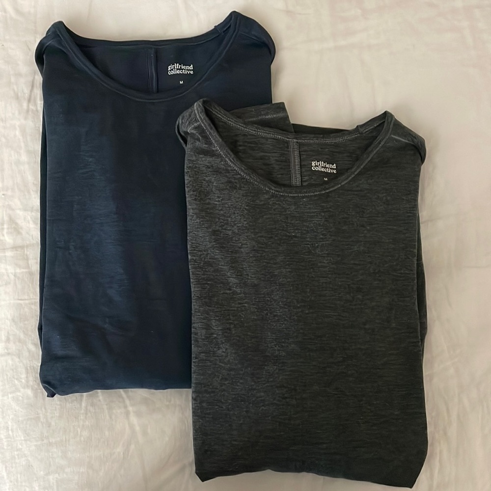 2 x Girlfriend Collective Moon ReSet Maternity L/S Tees